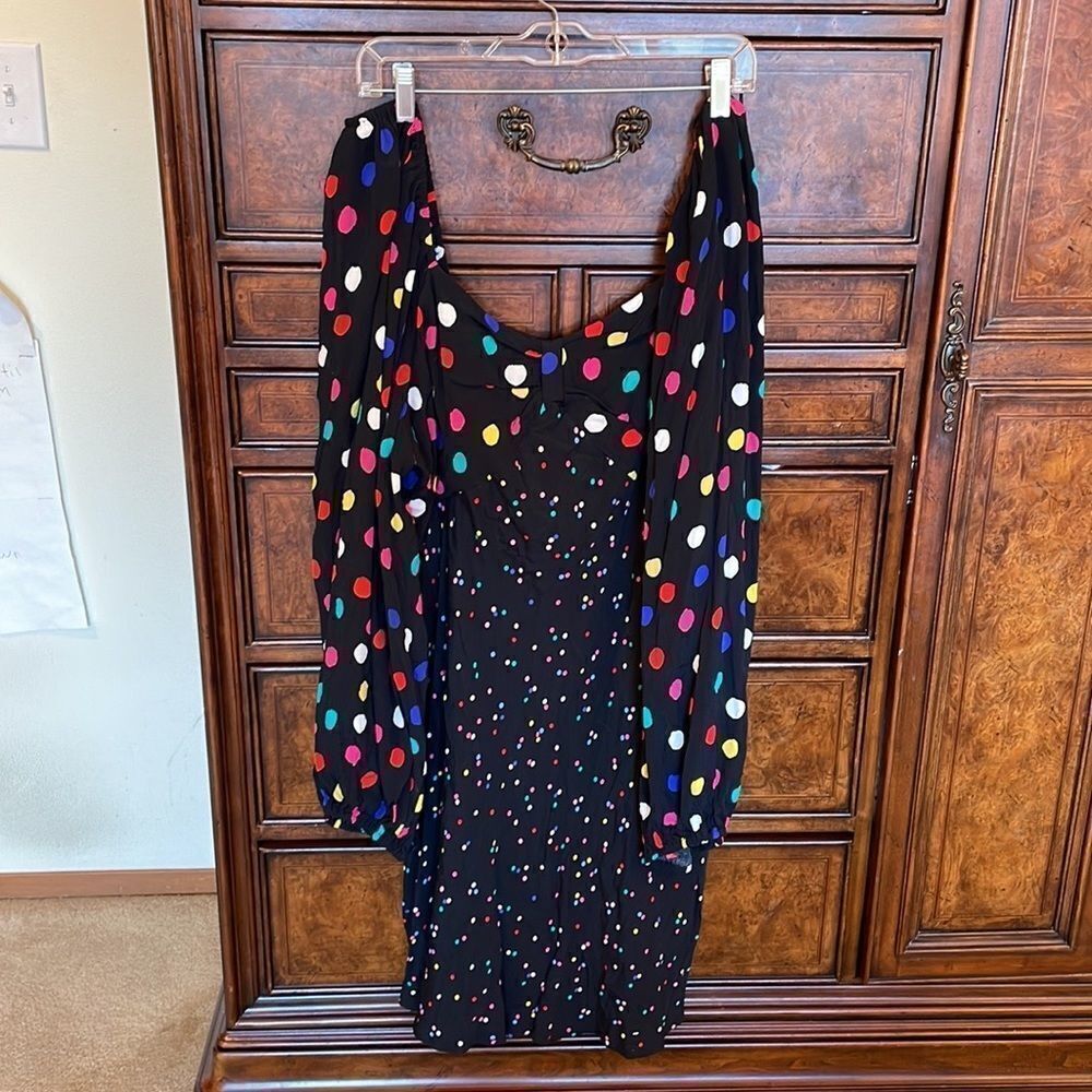 Nwt Riox with Target collaboration multi colored polka dot dress